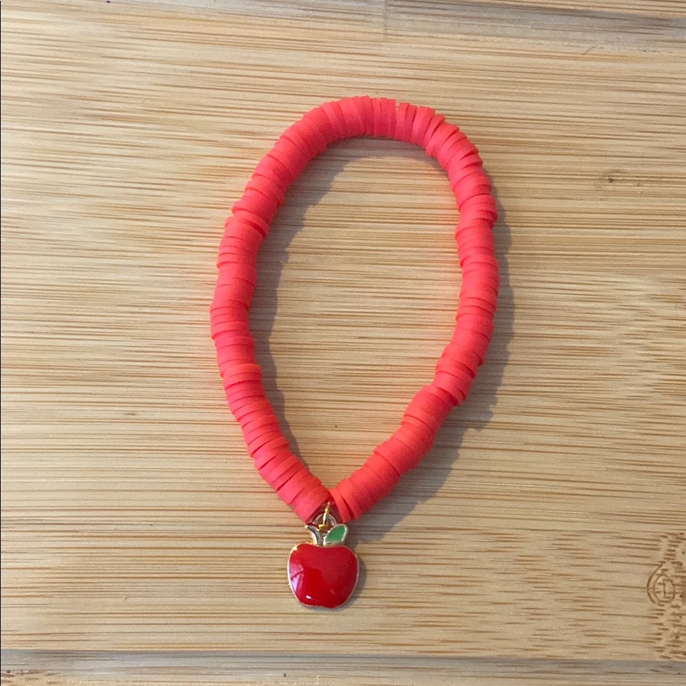 Red fruit clay bead bracelets!
